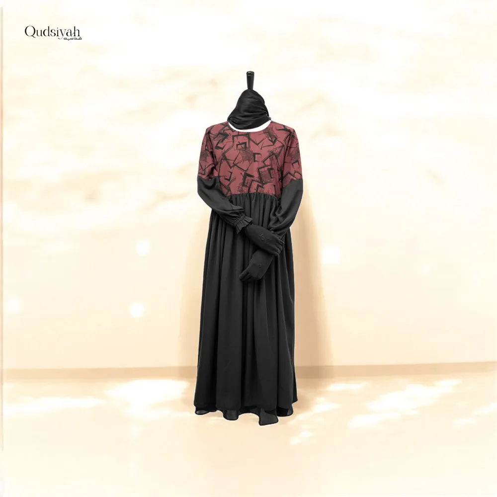 Ballerina Tuscan Red Premium Abaya