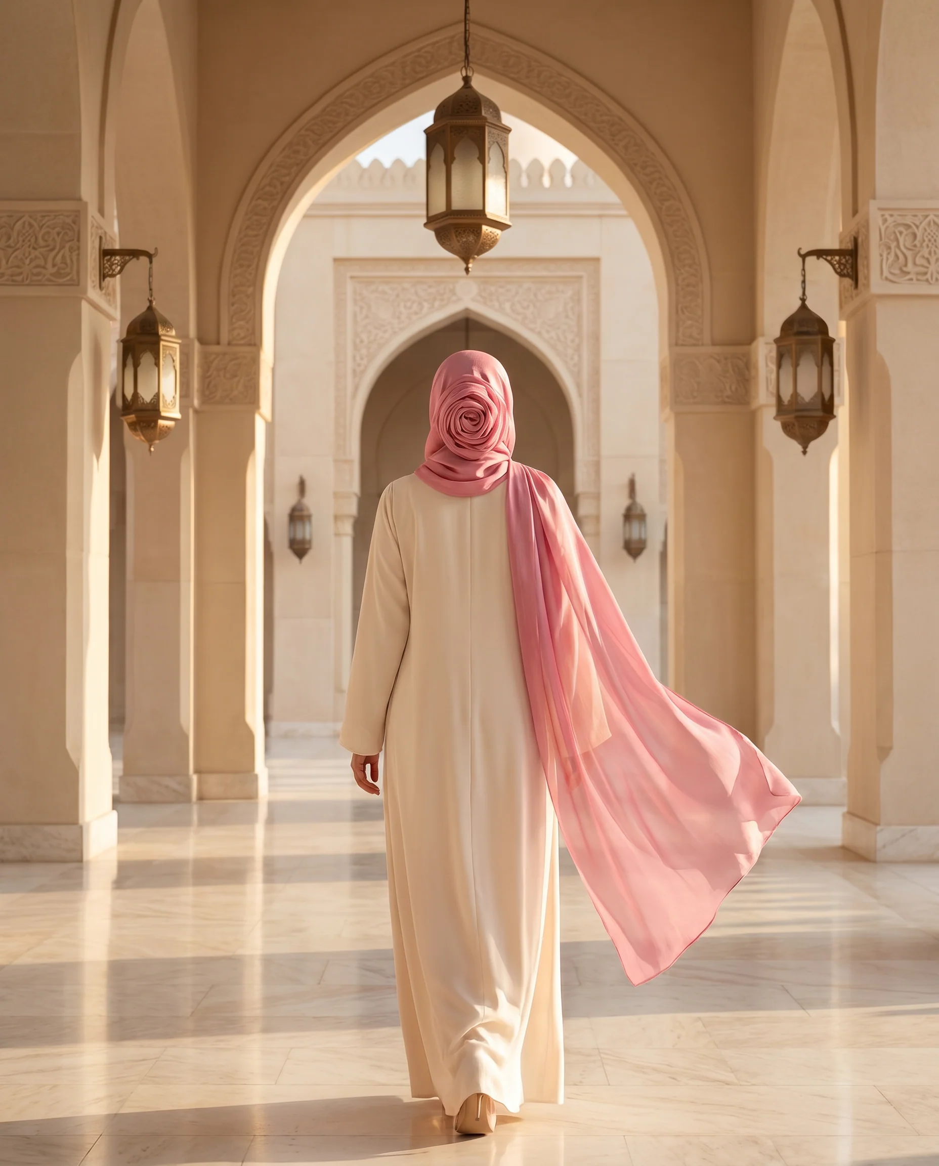 Pashmina Hijab Canon pink (PCP) - Image 4