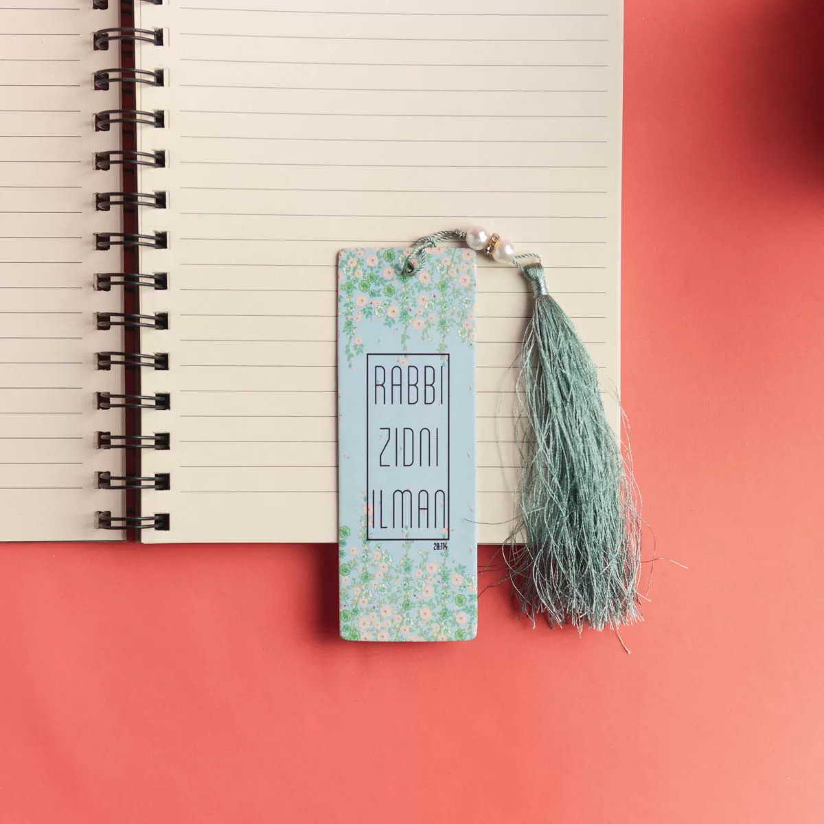 Rabbi Zidni Ilma Floral Bookmark - Image 5