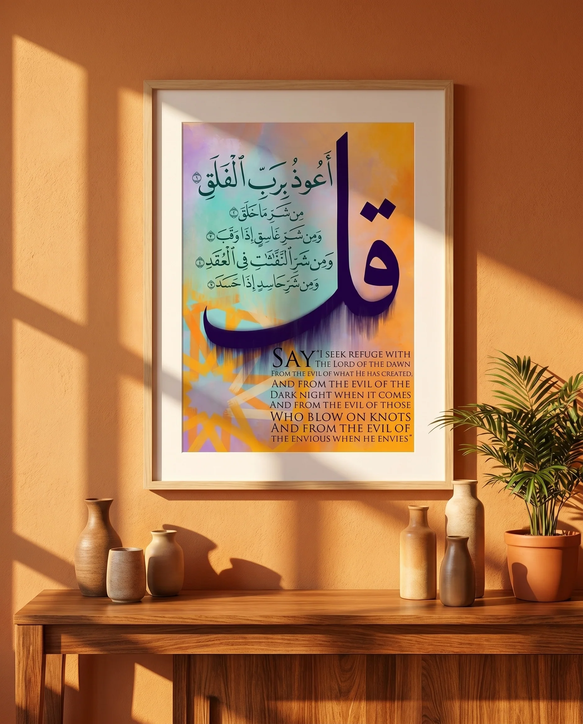 Surah Falaq Arabic+English Frame - Image 8